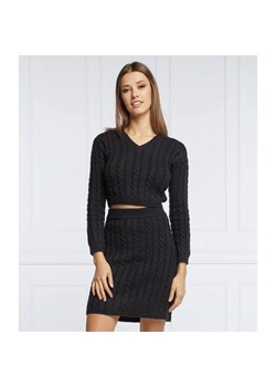 GUESS Sweter DORA | Cropped Fit | z dodatkiem wełny ze sklepu Gomez Fashion Store w kategorii Swetry damskie - zdjęcie 163976947