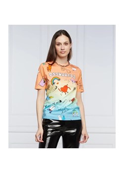 Dsquared2 T-shirt Cartoon Renny | Regular Fit ze sklepu Gomez Fashion Store w kategorii Bluzki damskie - zdjęcie 163976989