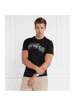 GUESS T-shirt SS CN PRINTED FLOCK | Slim Fit ze sklepu Gomez Fashion Store w kategorii T-shirty męskie - zdjęcie 163977697