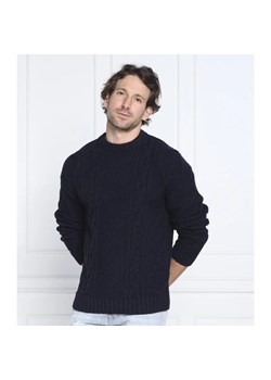 HUGO Wełniany sweter Scablito | Regular Fit ze sklepu Gomez Fashion Store w kategorii Swetry męskie - zdjęcie 163978317