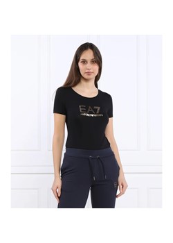 EA7 T-shirt | Regular Fit ze sklepu Gomez Fashion Store w kategorii Bluzki damskie - zdjęcie 163978896