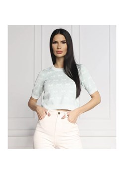 Pinko Bluzka MODESTO MAGLIA JACQUARD MONOGR | Cropped Fit ze sklepu Gomez Fashion Store w kategorii Bluzki damskie - zdjęcie 163979578