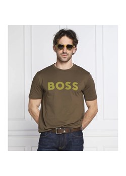BOSS ORANGE T-shirt Thinking 1 | Regular Fit ze sklepu Gomez Fashion Store w kategorii T-shirty męskie - zdjęcie 163980226