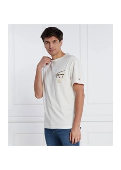 Tommy Jeans T-shirt GOLD SIGNATURE BACK | Regular Fit ze sklepu Gomez Fashion Store w kategorii T-shirty męskie - zdjęcie 163981067