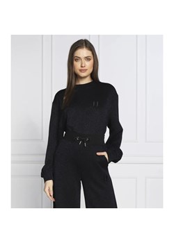 Karl Lagerfeld Bluza Puffy Sleeve Glitter | Regular Fit ze sklepu Gomez Fashion Store w kategorii Bluzy damskie - zdjęcie 163981178