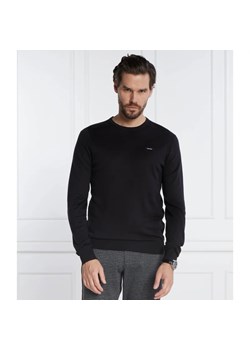 Calvin Klein Sweter SILK BLEND CN | Slim Fit | z dodatkiem jedwabiu ze sklepu Gomez Fashion Store w kategorii Swetry męskie - zdjęcie 163981417
