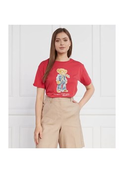 POLO RALPH LAUREN T-shirt JERSEY | Regular Fit ze sklepu Gomez Fashion Store w kategorii Bluzki damskie - zdjęcie 163981795