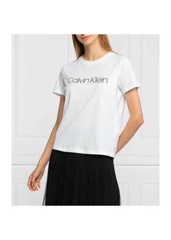 Calvin Klein T-shirt | Regular Fit ze sklepu Gomez Fashion Store w kategorii Bluzki damskie - zdjęcie 163982065