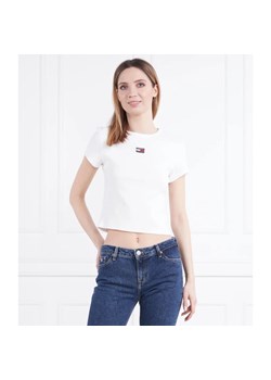 Tommy Jeans T-shirt TJW BBY RIB XS BADGE | Slim Fit ze sklepu Gomez Fashion Store w kategorii Bluzki damskie - zdjęcie 163982708
