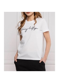 Tommy Hilfiger T-shirt | Regular Fit ze sklepu Gomez Fashion Store w kategorii Bluzki damskie - zdjęcie 163983036