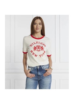Tommy Hilfiger T-shirt | Regular Fit ze sklepu Gomez Fashion Store w kategorii Bluzki damskie - zdjęcie 163984319