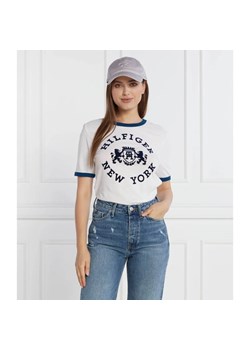 Tommy Hilfiger T-shirt | Regular Fit ze sklepu Gomez Fashion Store w kategorii Bluzki damskie - zdjęcie 163984337