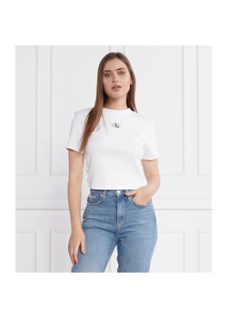 CALVIN KLEIN JEANS T-shirt | Cropped Fit ze sklepu Gomez Fashion Store w kategorii Bluzki damskie - zdjęcie 163984379