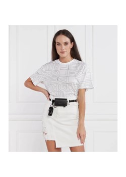 Karl Lagerfeld T-shirt square aop | Regular Fit ze sklepu Gomez Fashion Store w kategorii Bluzki damskie - zdjęcie 163984646