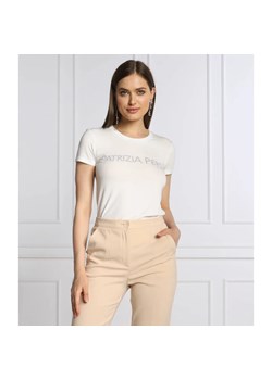 Patrizia Pepe T-shirt MAGLIA | Slim Fit ze sklepu Gomez Fashion Store w kategorii Bluzki damskie - zdjęcie 163984736