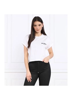 Balmain T-shirt | Cropped Fit ze sklepu Gomez Fashion Store w kategorii Bluzki damskie - zdjęcie 163984757