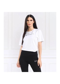 EA7 T-shirt | Regular Fit ze sklepu Gomez Fashion Store w kategorii Bluzki damskie - zdjęcie 163985219