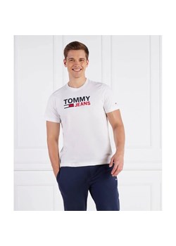 Tommy Jeans T-shirt CORP LOGO | Regular Fit ze sklepu Gomez Fashion Store w kategorii T-shirty męskie - zdjęcie 163985256