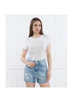Pepe Jeans London T-shirt | Regular Fit ze sklepu Gomez Fashion Store w kategorii Bluzki damskie - zdjęcie 163986215