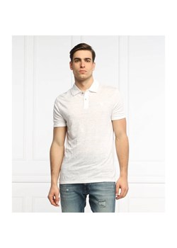 GUESS Lniane polo KISMI | Regular Fit ze sklepu Gomez Fashion Store w kategorii T-shirty męskie - zdjęcie 163986578