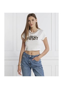 Tommy Jeans T-shirt LUX VARSITY | Cropped Fit ze sklepu Gomez Fashion Store w kategorii Bluzki damskie - zdjęcie 163986986