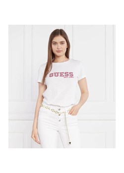 GUESS T-shirt SS CN COLLEGE TEE | Regular Fit ze sklepu Gomez Fashion Store w kategorii Bluzki damskie - zdjęcie 163987077