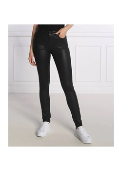 Pepe Jeans London Woskowane spodnie REGENT | Skinny fit | high waist ze sklepu Gomez Fashion Store w kategorii Spodnie damskie - zdjęcie 164322219