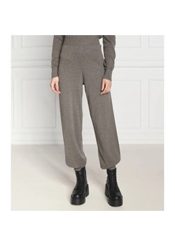 Samsøe Samsøe Wełniane spodnie dzianinowe | Regular Fit ze sklepu Gomez Fashion Store w kategorii Spodnie damskie - zdjęcie 164323718