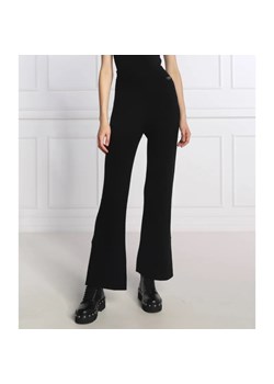TWINSET Wełniane spodnie dzianinowe | Relaxed fit | z dodatkiem kaszmiru ze sklepu Gomez Fashion Store w kategorii Spodnie damskie - zdjęcie 164324966