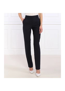 BOSS BLACK Wełniane spodnie Tameah | Slim Fit ze sklepu Gomez Fashion Store w kategorii Spodnie damskie - zdjęcie 164327038