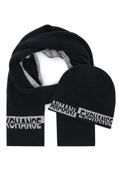 Armani Exchange Szal + czapka | z dodatkiem wełny ze sklepu Gomez Fashion Store w kategorii Szaliki męskie - zdjęcie 164333417