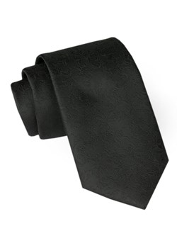 Męski Krawat Angelo di Monti - Czarny, Drobna Faktura KRADM2078 ze sklepu JegoSzafa.pl w kategorii Krawaty - zdjęcie 164341137