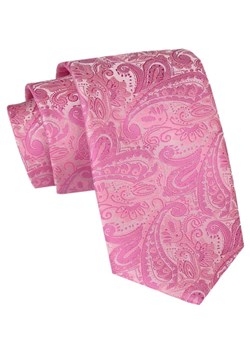 Męski Krawat Angelo di Monti - Jasny Róż KRADM2060 ze sklepu JegoSzafa.pl w kategorii Krawaty - zdjęcie 164341159