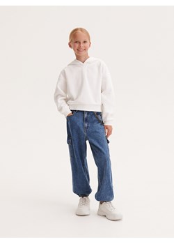 Reserved - Jeansy jogger - niebieski ze sklepu Reserved w kategorii Spodnie dziewczęce - zdjęcie 164341437