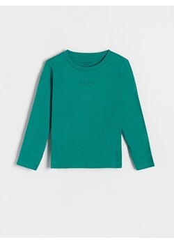 Reserved - Koszulka longsleeve z nadrukiem - morski ze sklepu Reserved w kategorii T-shirty chłopięce - zdjęcie 164341859