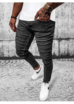 Spodnie jeansowe męskie czarne OZONEE O/1715/2 ze sklepu ozonee.pl w kategorii Jeansy męskie - zdjęcie 164344979