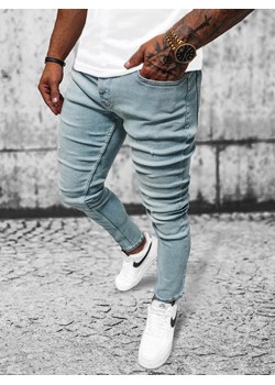 Spodnie jeansowe męskie niebieskie OZONEE O/1710/6 ze sklepu ozonee.pl w kategorii Jeansy męskie - zdjęcie 164345007