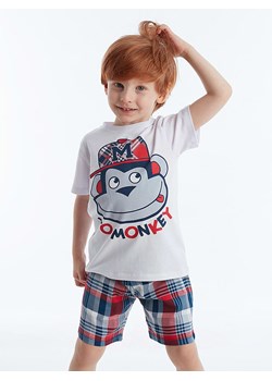 Denokids 2-częściowy zestaw &quot;Monkey&quot; w kolorze czerwono-biało-niebieskim ze sklepu Limango Polska w kategorii Piżamy dziecięce - zdjęcie 164346145