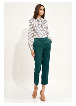 Nife Spodnie w kolorze ciemnozielonym ze sklepu Limango Polska w kategorii Spodnie damskie - zdjęcie 164347529