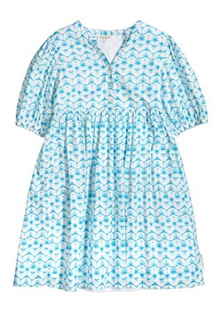 Marc O&apos;Polo Junior Sukienka w kolorze biało-błękitnym ze sklepu Limango Polska w kategorii Sukienki dziewczęce - zdjęcie 164348247
