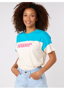 Rip Curl Koszulka w kolorze kremowo-turkusowym ze sklepu Limango Polska w kategorii Bluzki damskie - zdjęcie 164351145