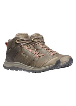 Keen Skórzane buty turystyczne "Terradora II" w kolorze khaki ze sklepu Limango Polska w kategorii Buty trekkingowe damskie - zdjęcie 164354519