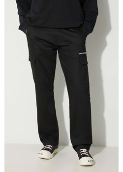 Daily Paper spodnie Ecargo męskie kolor czarny proste 2312033 ze sklepu PRM w kategorii Spodnie męskie - zdjęcie 164357079