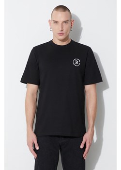 Daily Paper t-shirt bawełniany Circle Tee męski kolor czarny z nadrukiem 1000111 ze sklepu PRM w kategorii T-shirty męskie - zdjęcie 164357097