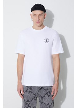 Daily Paper t-shirt bawełniany Circle męski kolor biały z nadrukiem 1000112 ze sklepu PRM w kategorii T-shirty męskie - zdjęcie 164357099