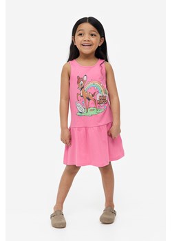 H & M - Bawełniana sukienka z nadrukiem 2-pak - Różowy ze sklepu H&M w kategorii Sukienki dziewczęce - zdjęcie 164362687