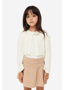 H & M - Dzianinowe bolerko - Biały ze sklepu H&M w kategorii Bolerka dziewczęce - zdjęcie 164362746