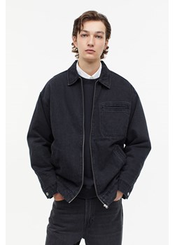 H & M - Watowana kurtka dżinsowa Relaxed Fit - Czarny ze sklepu H&M w kategorii Kurtki męskie - zdjęcie 164366329