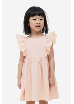 H & M - Dżersejowa sukienka z falbanami - Pomarańczowy ze sklepu H&M w kategorii Sukienki dziewczęce - zdjęcie 164366607
