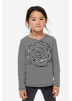 H & M - Dżersejowy top z aplikacją - Biały ze sklepu H&M w kategorii Kaftaniki i bluzki - zdjęcie 164367365